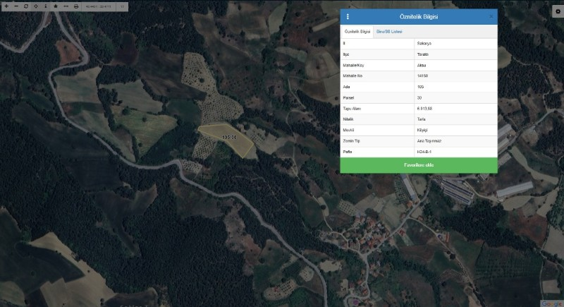 Taraklı Aksu Mahallesinde 6.013m2 Arazi Satılık.