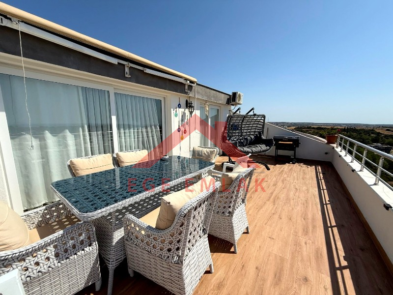 Didim'de Site İçerisinde Satılık Deniz Manzaralı 3+1 Dubleks