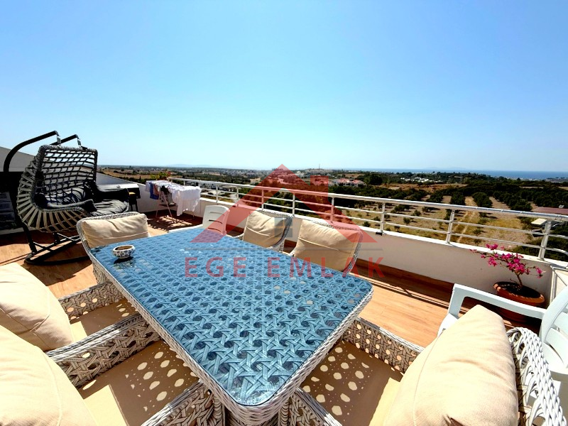 Didim'de Site İçerisinde Satılık Deniz Manzaralı 3+1 Dubleks
