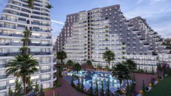 MAĞUSA GEÇİTKALE BÖLGESİNDE LÜKS SİTE İÇERSİNDE SATILIK 3 + 1 DAİRELER