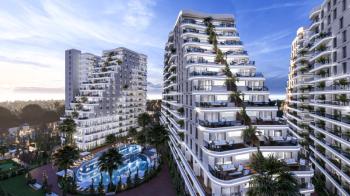 MAĞUSA GEÇİTKALE BÖLGESİNDE LÜKS SİTE İÇERSİNDE SATILIK 1 + 1 DAİRELER