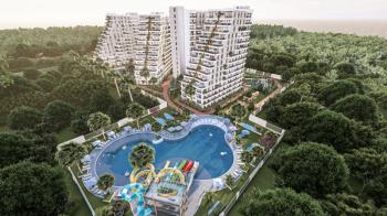 MAĞUSA GEÇİTKALE BÖLGESİNDE LÜKS SİTE İÇERSİNDE SATILIK 1 + 1 DAİRELER