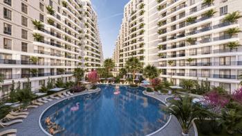 MAĞUSA GEÇİTKALE BÖLGESİNDE LÜKS SİTE İÇERSİNDE SATILIK 1 + 1 DAİRELER