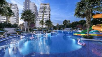 MAĞUSA GEÇİTKALE BÖLGESİNDE LÜKS SİTE İÇERSİNDE SATILIK 1+0 STÜDYO DAİRELER 