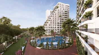 MAĞUSA GEÇİTKALE BÖLGESİNDE LÜKS SİTE İÇERSİNDE SATILIK 1+0 STÜDYO DAİRELER 