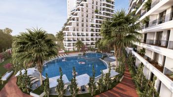 MAĞUSA GEÇİTKALE BÖLGESİNDE LÜKS SİTE İÇERSİNDE SATILIK 1+0 STÜDYO DAİRELER 