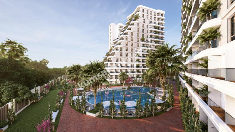 MAĞUSA GEÇİTKALE BÖLGESİNDE LÜKS SİTE İÇERSİNDE SATILIK 2 + 1 DAİRELER