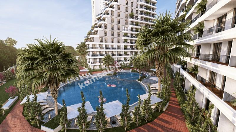 MAĞUSA GEÇİTKALE BÖLGESİNDE LÜKS SİTE İÇERSİNDE SATILIK 1+0 STÜDYO DAİRELER 