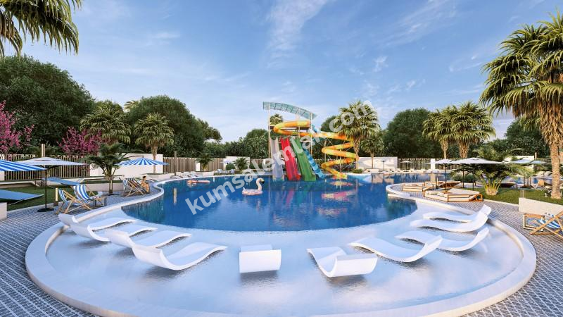 MAĞUSA GEÇİTKALE BÖLGESİNDE LÜKS SİTE İÇERSİNDE SATILIK 1+0 STÜDYO DAİRELER 