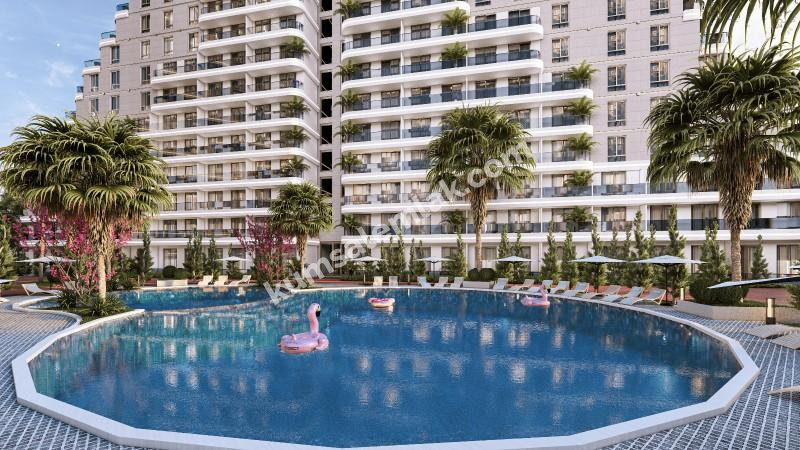 MAĞUSA GEÇİTKALE BÖLGESİNDE LÜKS SİTE İÇERSİNDE SATILIK 1+0 STÜDYO DAİRELER 