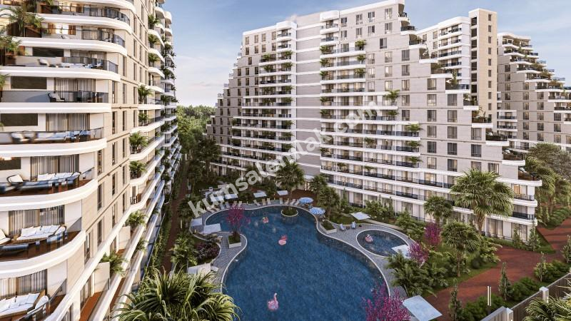 MAĞUSA GEÇİTKALE BÖLGESİNDE LÜKS SİTE İÇERSİNDE SATILIK 1+0 STÜDYO DAİRELER 