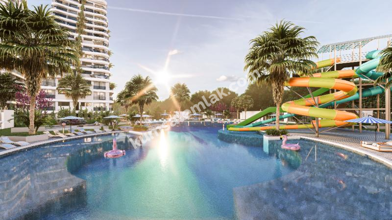 MAĞUSA GEÇİTKALE BÖLGESİNDE LÜKS SİTE İÇERSİNDE SATILIK 1+0 STÜDYO DAİRELER 