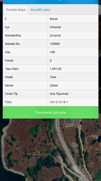DijitalEmlak’tan Orhaneli Çınarcıkta göl kenarında Satılık 1.650 m2 Kıymetli Arazi. 