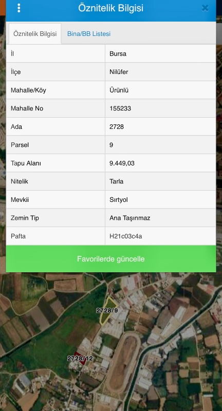DijitalEmlak’tan Nilüfer Ürünlü Ana caddede Kiralık 9.450 m2 Arazi. 