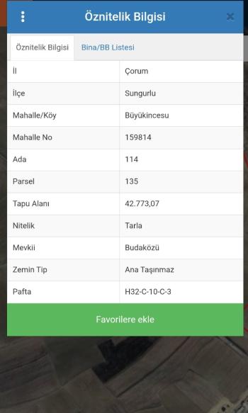 GÜVENAY - ÇORUM SUNGURLU İLÇESİ  YATIRIMLIK SATILIK TARLA 