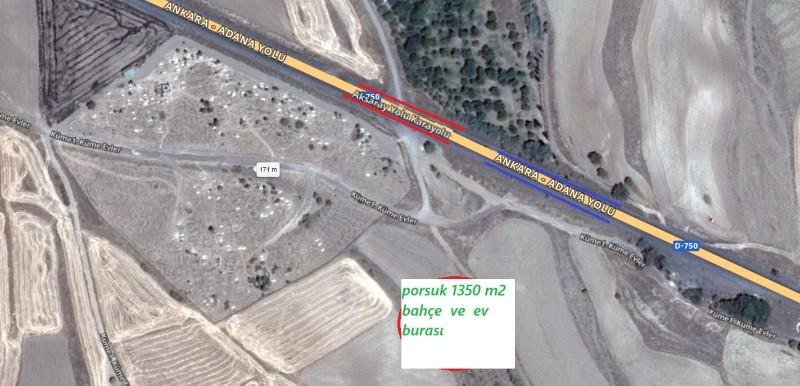 PORSUKTA  DA  DOĞA İÇİNDE BAHÇE  ve EV