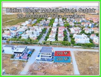 Didim Efeler Mahallesi’nde Yatırımlık Yan Yana Villa Arsası