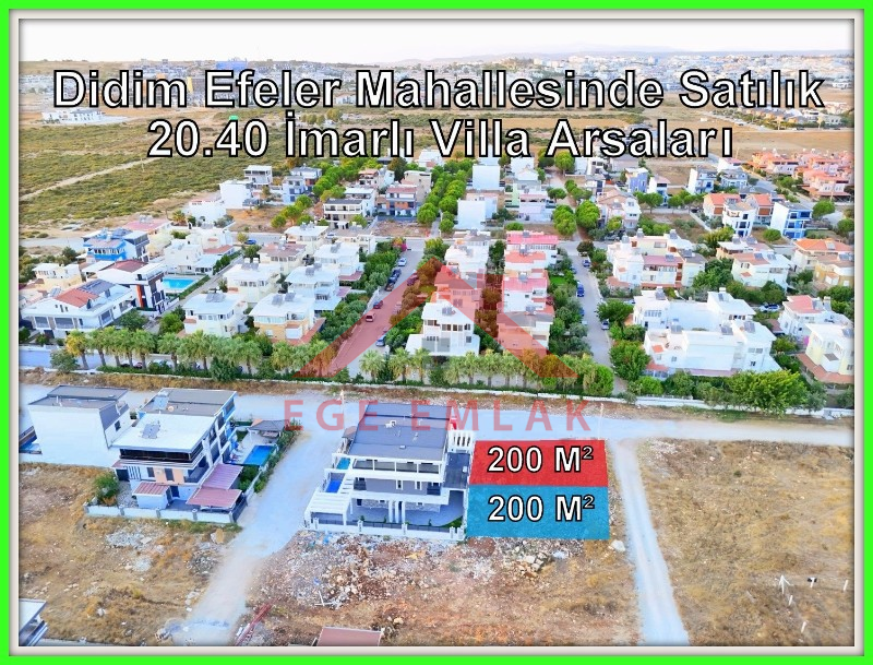 Didim Efeler Mahallesi’nde Yatırımlık Yan Yana Villa Arsası