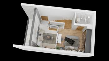 KKTC Girne Esentepe Casa del Mare Projesinde Havuz Manzaralı Satılık 1+1 Loft Gardenhouse