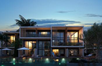 KKTC Girne Esentepe Casa del Mare Projesinde Havuz Manzaralı Satılık 1+1 Loft Gardenhouse