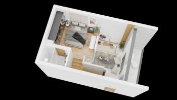 KKTC Girne Esentepe Casa del Mare Projesinde Havuz Manzaralı Satılık 1+1 Loft Gardenhouse