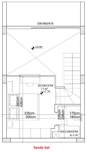 KKTC Girne Esentepe Casa del Mare Projesinde Havuz Manzaralı Satılık 1+1 Loft Gardenhouse