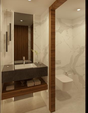 KKTC Girne Esentepe Casa del Mare Projesinde Havuz Manzaralı Satılık 1+1 Loft Gardenhouse
