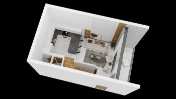 KKTC Girne Esentepe Casa del Mare Projesinde Havuz Manzaralı Satılık 1+1 Loft Gardenhouse