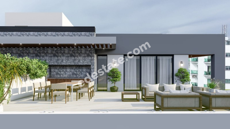 Lefkoşa K.Kaymaklı'da TÜRK KOÇANLI SATILIK  2+1 PENTHOUSE DAİRELER