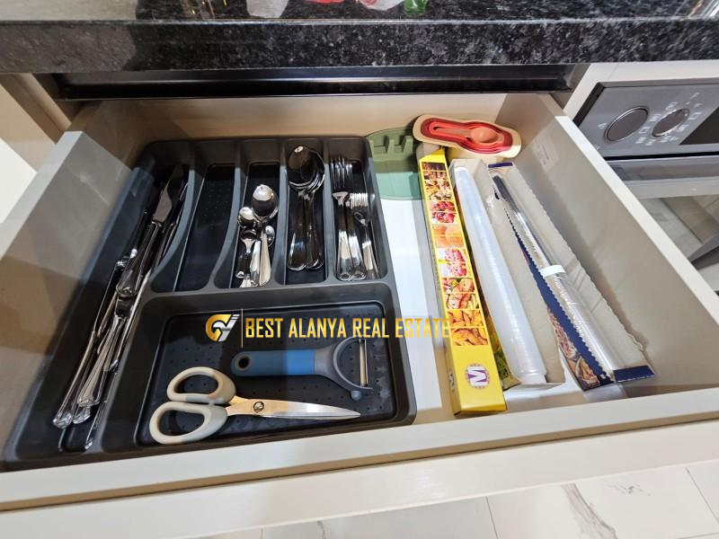 MAHMUTLAR HİLL RESİDENCE KİRALIK EŞYALI 1+1 DAİRE  ALANYA ANTALYA 