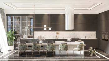 Kıbrıs Girne Çatalköy bölgesinde Türk Tapulu Denize Sıfır Kendi Koyu Bulunan Süper Lüks Triplex Villa 