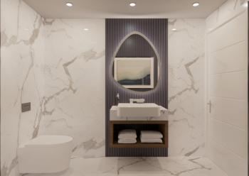 Kıbrıs Girne Çatalköy bölgesinde Türk Tapulu Denize Sıfır Kendi Koyu Bulunan Süper Lüks Triplex Villa 