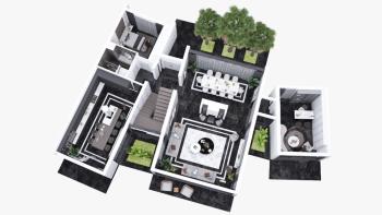 Kıbrıs Girne Çatalköy bölgesinde Türk Tapulu Denize Sıfır Kendi Koyu Bulunan Süper Lüks Triplex Villa 