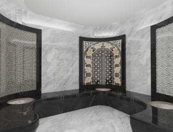 Kıbrıs Girne Çatalköy bölgesinde Türk Tapulu Denize Sıfır Kendi Koyu Bulunan Süper Lüks Triplex Villa 