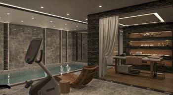 Kıbrıs Girne Çatalköy bölgesinde Türk Tapulu Denize Sıfır Kendi Koyu Bulunan Süper Lüks Triplex Villa 
