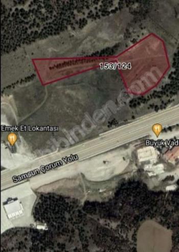 Güvenay - Çorum Samsun Yolu Üzeri Ticari İmarlı Arsa 