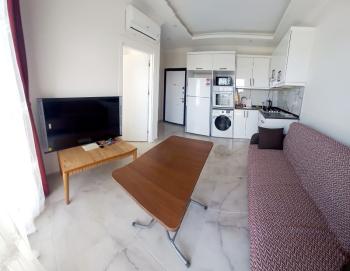 DEMİRTAŞ ALANYA KİRALIK EŞYALI 1+1 RESİDENCE DAİRE AYLIK KİRA BEDELİ 400 € ALANYA ANTALYA