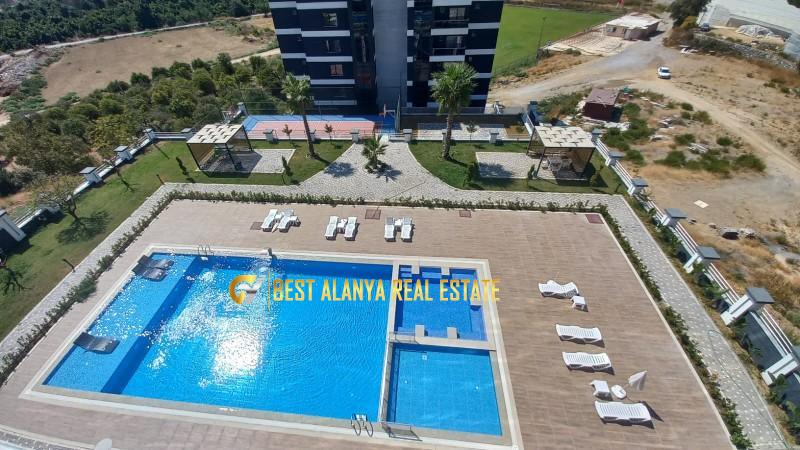 DEMİRTAŞ ALANYA KİRALIK EŞYALI 1+1 RESİDENCE DAİRE AYLIK KİRA BEDELİ 400 € ALANYA ANTALYA