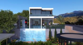 Kıbrıs Girne Edremit Bölgesinde 7+2 Süper Lüks Kapanmaz Deniz Manzaralı Villa 