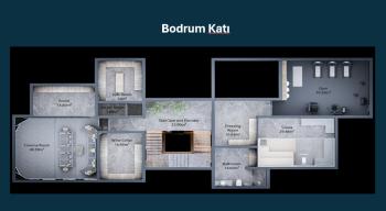 Kıbrıs Girne Edremit Bölgesinde 7+2 Süper Lüks Kapanmaz Deniz Manzaralı Villa 