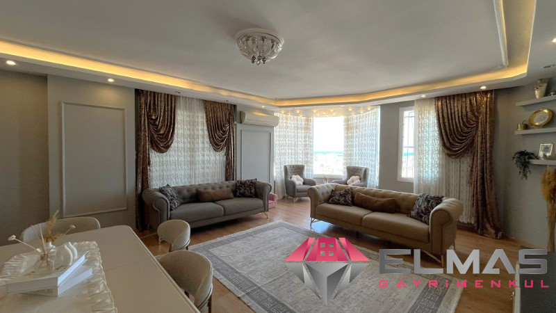 Elmas'tan Cumhuriyet'te Panaromik Deniz Manzarasıyla Ferah 3+1