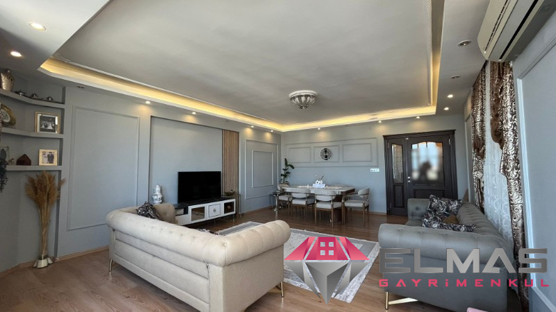 Elmas'tan Cumhuriyet'te Panaromik Deniz Manzarasıyla Ferah 3+1