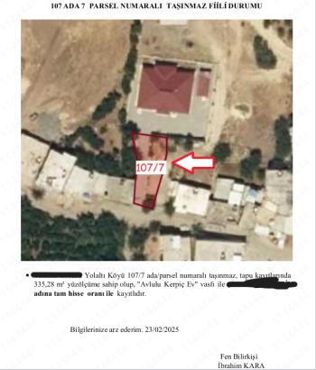 ADIYAMAN KAHTA MÜSTAKİL EV TAPU SAHİBİ PERTA EMLAK ÜMİT TAHMAZ