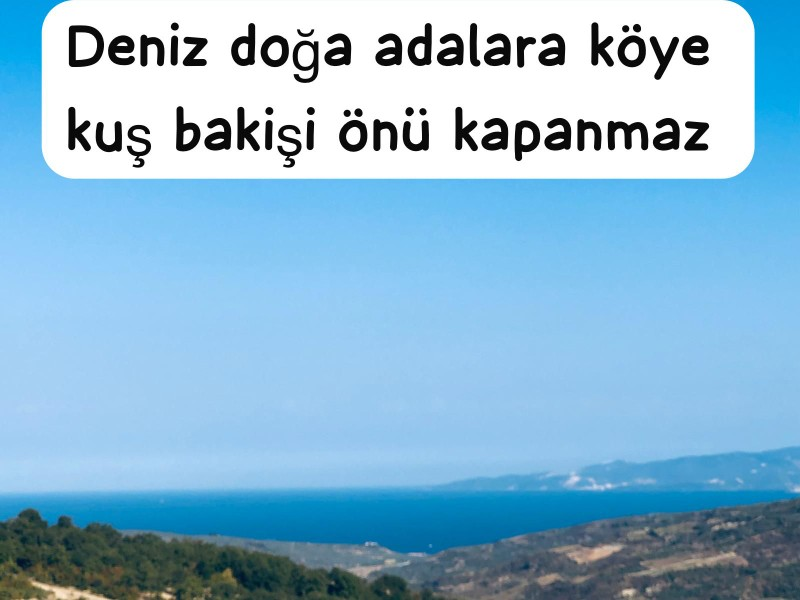 TEKİRDAĞ ŞARKÖY DENİZ VE ADA MANZARALI 5.307M2 İMARLI SATILIK