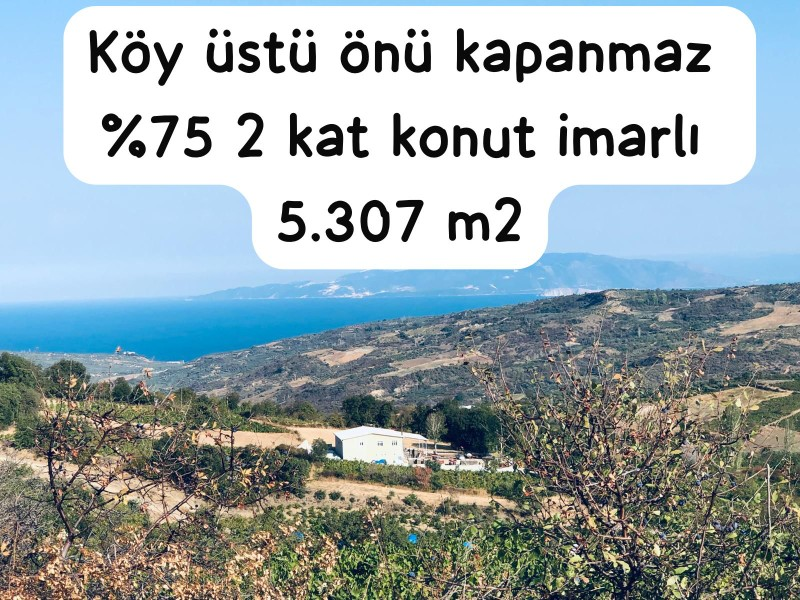 TEKİRDAĞ ŞARKÖY DENİZ VE ADA MANZARALI 5.307M2 İMARLI SATILIK