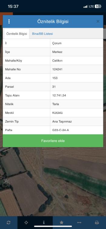 GÜVENAY - ÇORUM MERKEZ AT BİNİCİLİK TESİSİ HEMEN YANINDA SATILIK TARLA