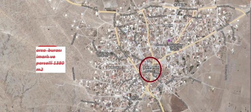 ORHANLIDA İmarlı  ve parselli  bedavadan biraz yüksek  1380 M2 satılk arsa  