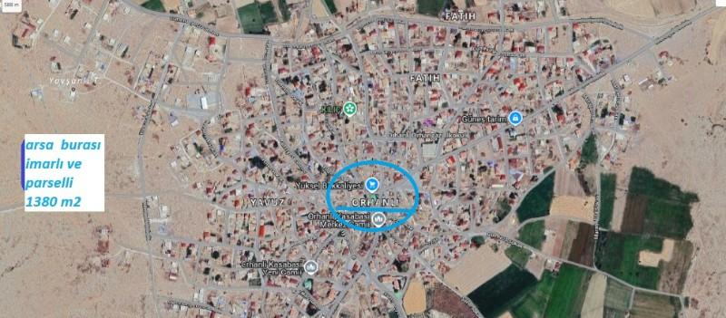 ORHANLIDA İmarlı  ve parselli  bedavadan biraz yüksek  1380 M2 satılk arsa  