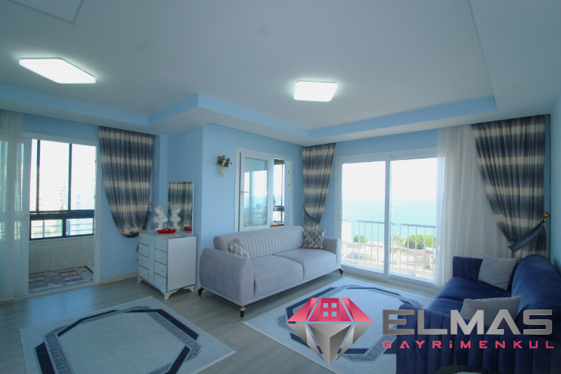 Elmas'tan Deniz Manzaralı ,Doğalgazlı ,Ebeveyn Banyolu,Full Extralı