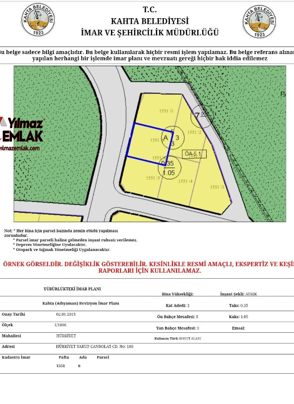 YILMAZ EMLAKTAN 17'LİK AŞİYANKENT ÇEVREYOLUNDA SATILIK 500 m² ARSA